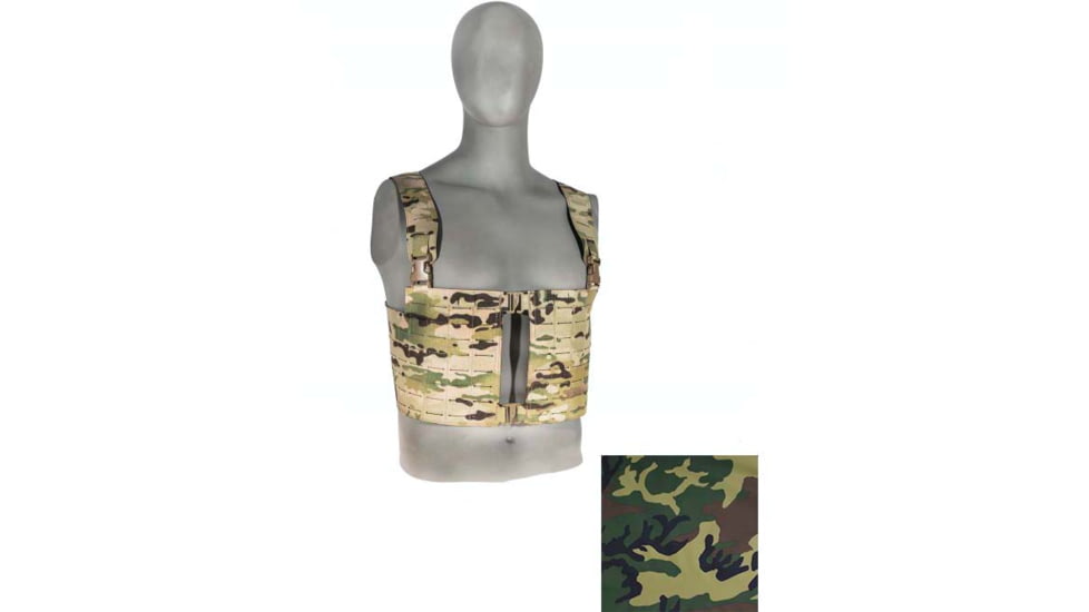 Raptor Tactical Archer Super Light Chest Rig MK2, Woodland, Split, AR2-M81-2P