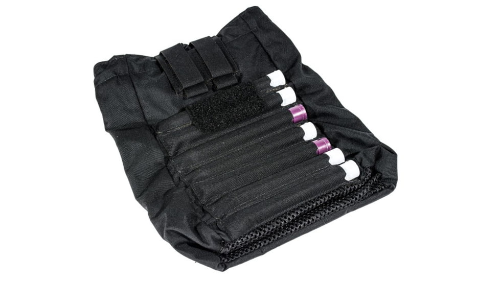 Raptor Tactical Dump Pouches w/ChemLight Holder, Black, Long, DP-BL-L