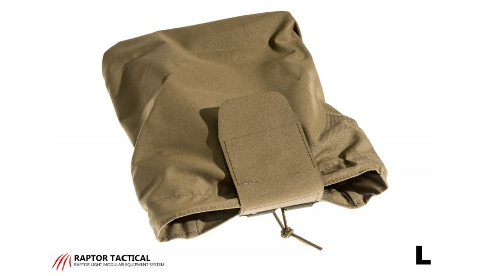 Raptor Tactical Dump Pouches w/ChemLight Holder, Coyote Brown, Long, DP-CB-L