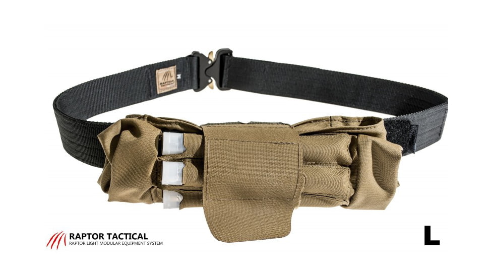 Raptor Tactical Dump Pouches w/ChemLight Holder, Coyote Brown, Long, DP-CB-L