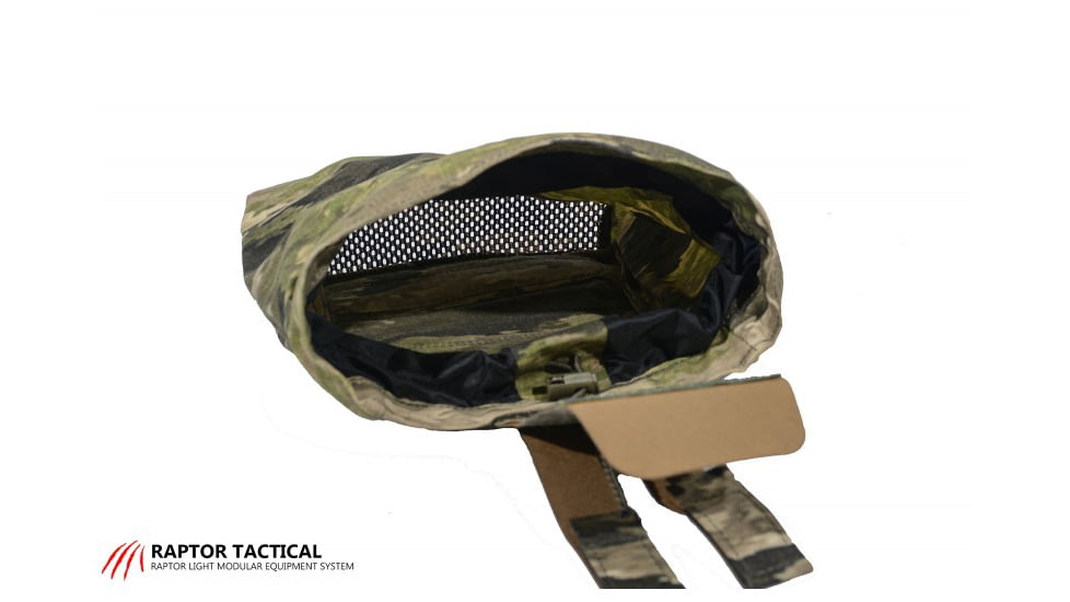 Raptor Tactical Dump Pouches w/ChemLight Holder, Kryptec Highlander, Long, RT-DP-KH-L