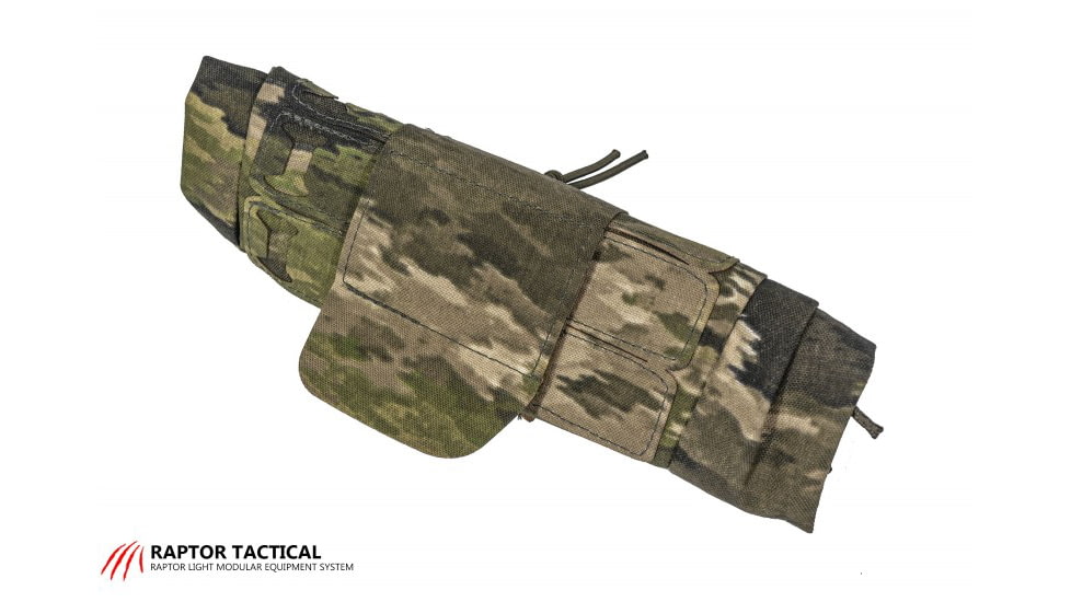 Raptor Tactical Dump Pouches w/ChemLight Holder, Kryptec Highlander, Long, RT-DP-KH-L