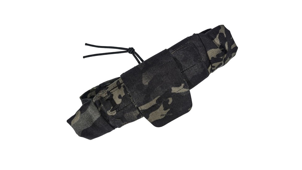 Raptor Tactical Dump Pouches w/ChemLight Holder, Multicam Black, Long, DP-BM-L