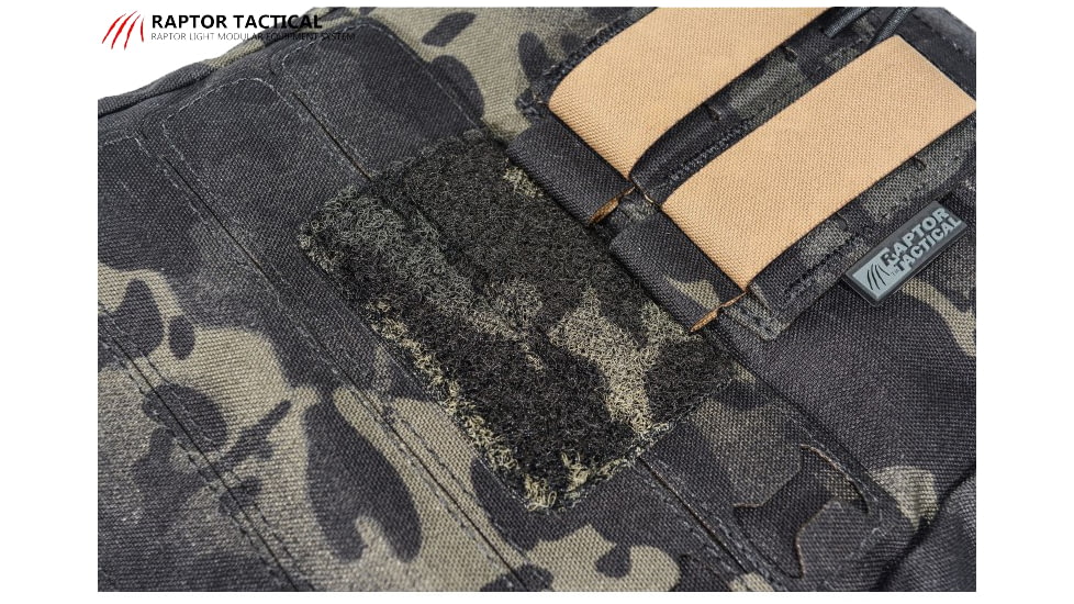 Raptor Tactical Dump Pouches w/ChemLight Holder, Multicam Black, Long, DP-BM-L