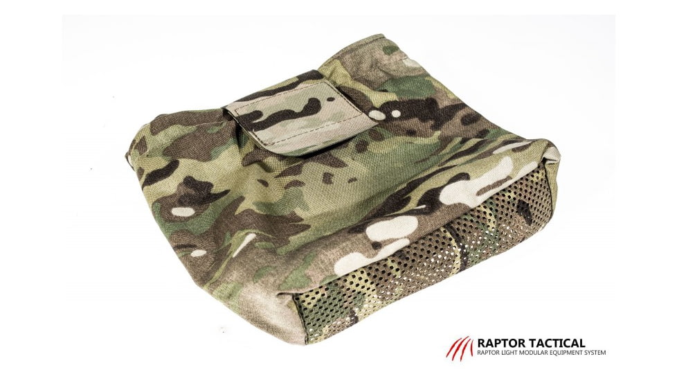 Raptor Tactical Dump Pouches w/ChemLight Holder, Multicam, Long, DP-MC-L
