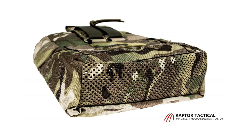Raptor Tactical Dump Pouches w/ChemLight Holder, Multicam, Long, DP-MC-L
