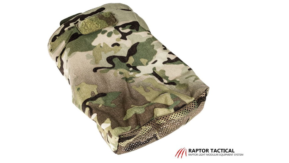Raptor Tactical Dump Pouches w/ChemLight Holder, Multicam, Long, DP-MC-L