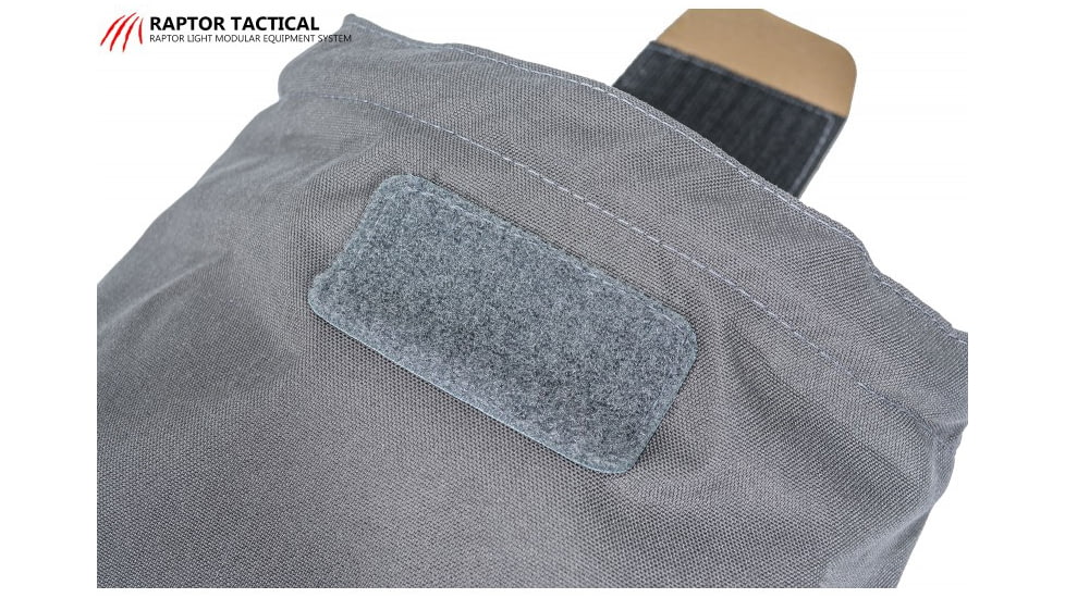 Raptor Tactical Dump Pouches w/ChemLight Holder, Tactical Grey, Long, DP-TG-L