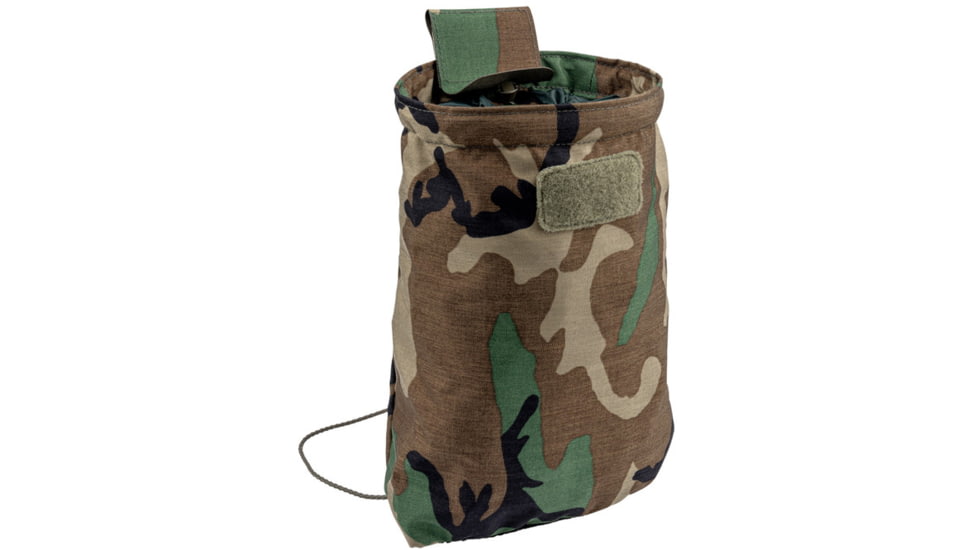 Raptor Tactical Dump Pouches w/ChemLight Holder, Woodland, Long, DP-M81-L
