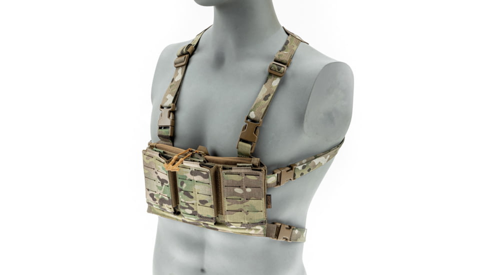 Raptor Tactical DWARF Chest Rig - Kangaroo Zipper Insert, Black, One Size, KZI-BL