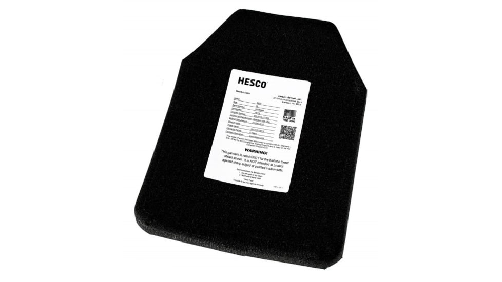 Hesco 3600 Level III Stand Alone Light Weight Rifle Plate R, Black, Medium, RT-HESCO3600-M