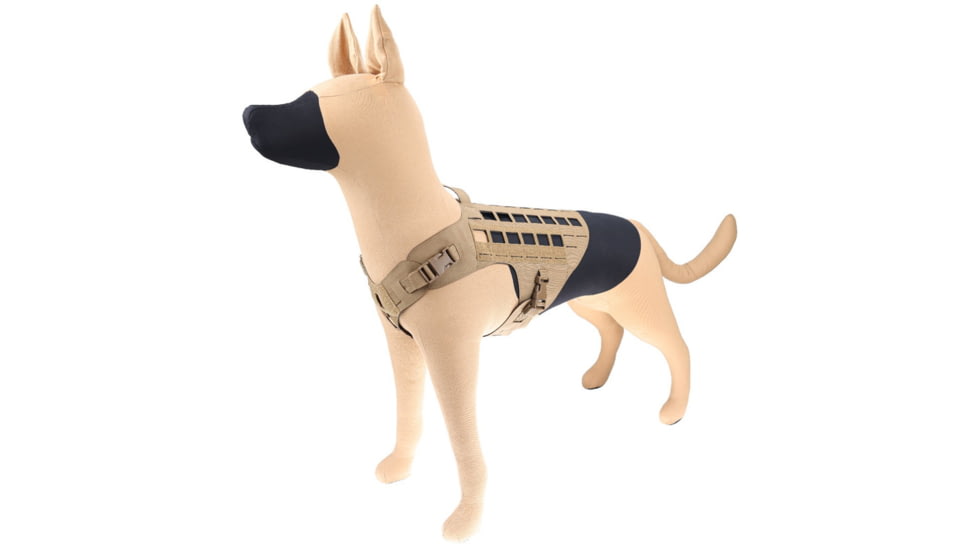 Raptor Tactical K9 Drago Dog Harness, Coyote Brown, Large, K9DH-CB-LG