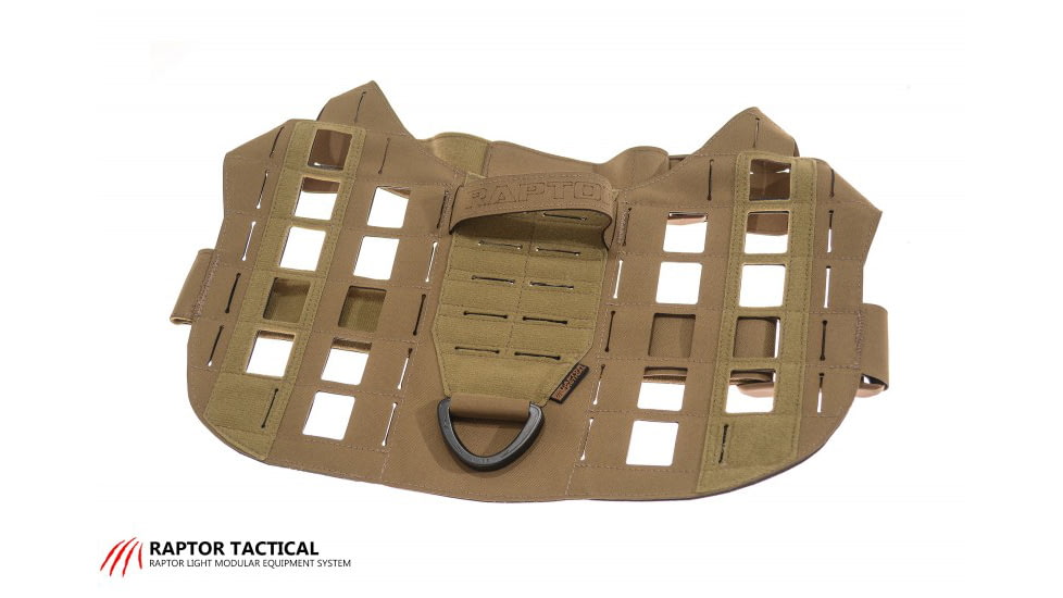 Raptor Tactical K9 Zephyr MK1 Dog Harness, Coyote Brown, One Size, K9ZDH1-CB