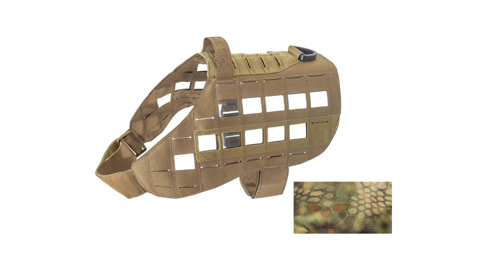 Raptor Tactical K9 Zephyr MK1 Dog Harness, Kryptek Mandrake, One Size, RT-Zephyr-MK1-KM