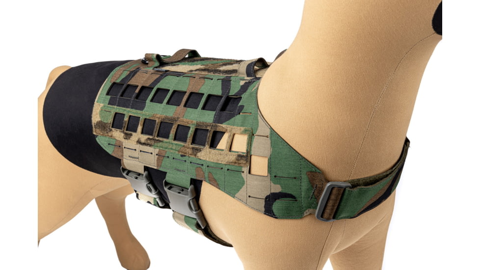 Raptor Tactical K9 Zephyr MK1 Dog Harness, Woodland, One Size, K9ZDH1-M81