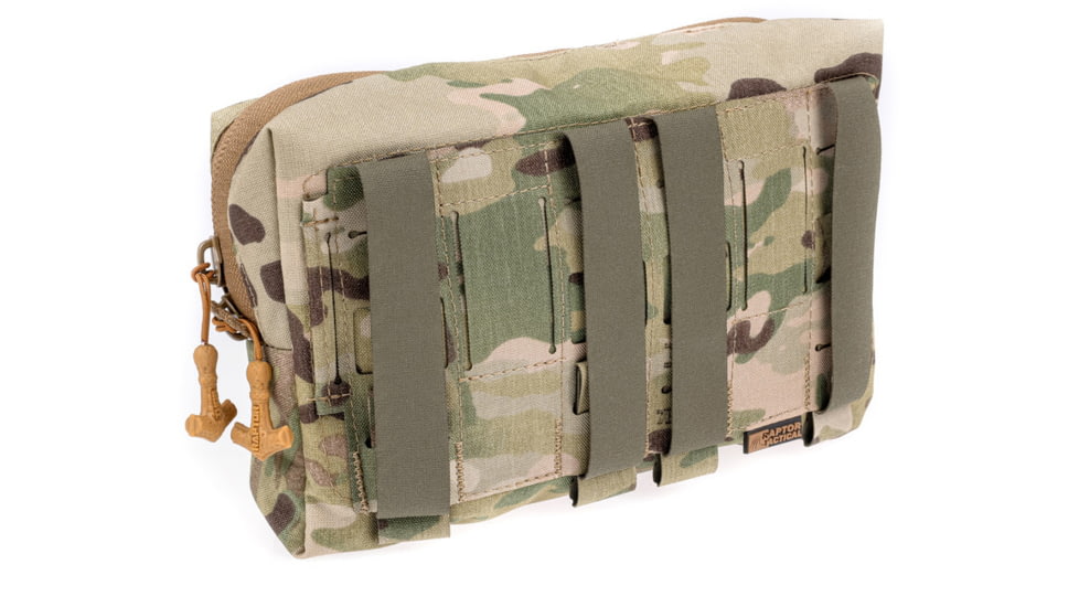 Raptor Tactical Large Utility Pouch w/ChemLight Holders, Multicam, UPL-MC