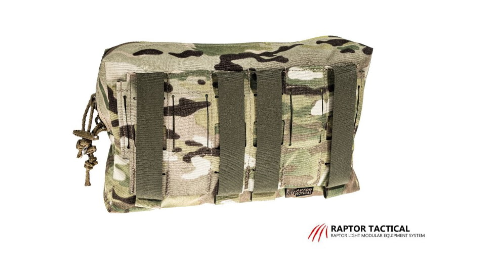 Raptor Tactical Large Utility Pouch w/ChemLight Holders, Multicam, UPL-MC