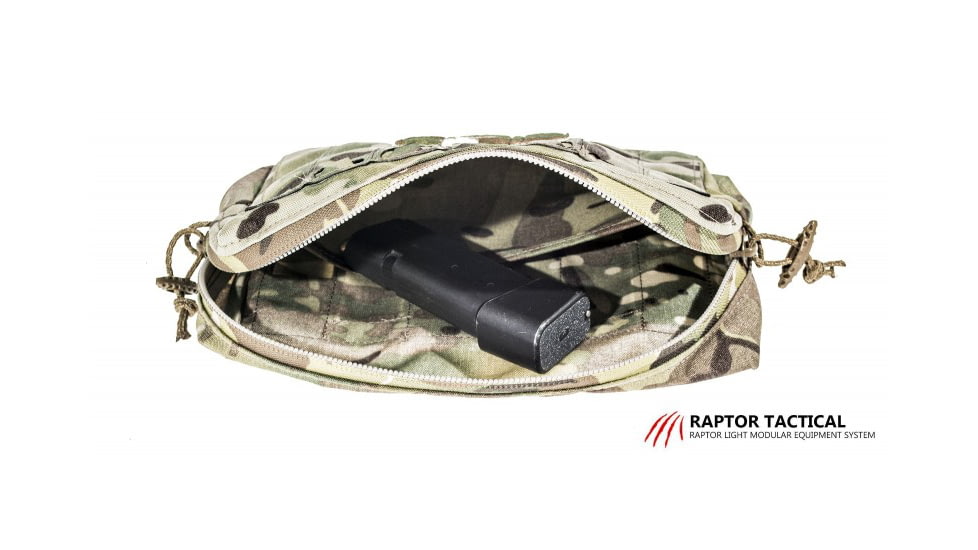 Raptor Tactical Large Utility Pouch w/ChemLight Holders, Multicam, UPL-MC