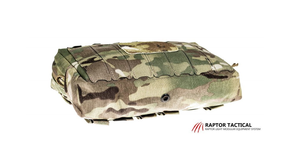 Raptor Tactical Large Utility Pouch w/ChemLight Holders, Multicam, UPL-MC