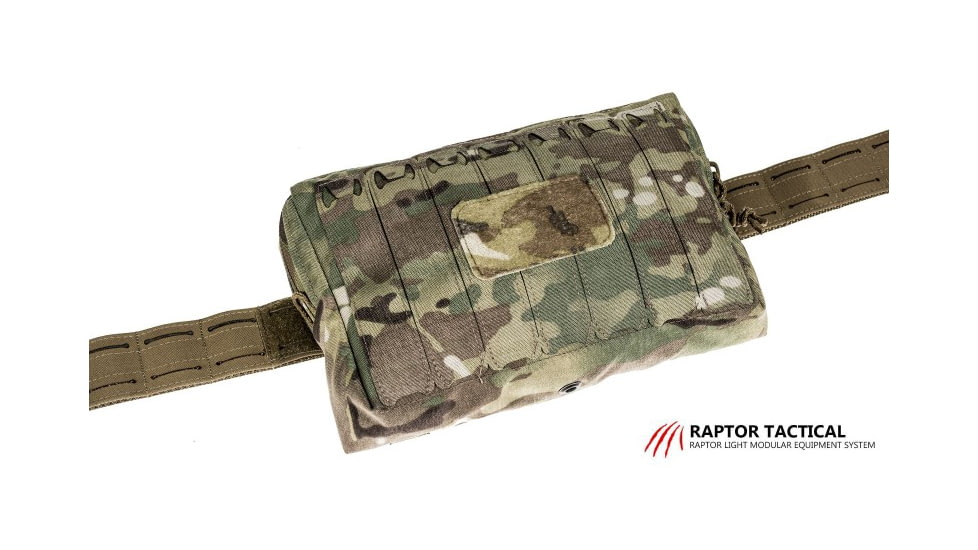 Raptor Tactical Large Utility Pouch w/ChemLight Holders, Multicam, UPL-MC
