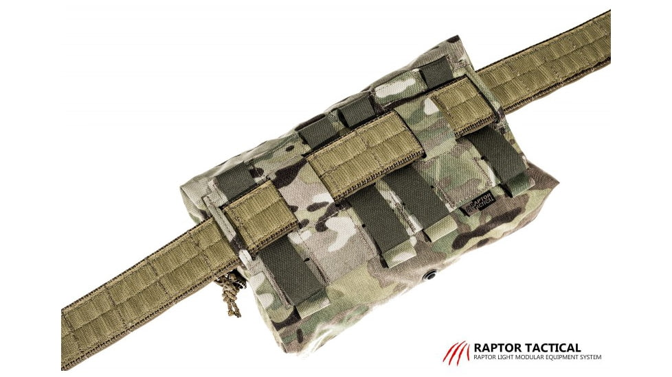 Raptor Tactical Large Utility Pouch w/ChemLight Holders, Multicam, UPL-MC