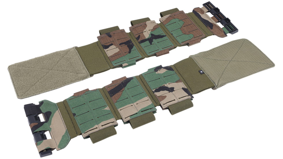 Raptor Tactical MK2 THOR Elastic Cummerbund - Magnetic, Woodland, Large, T3ECB-M81-M-LG