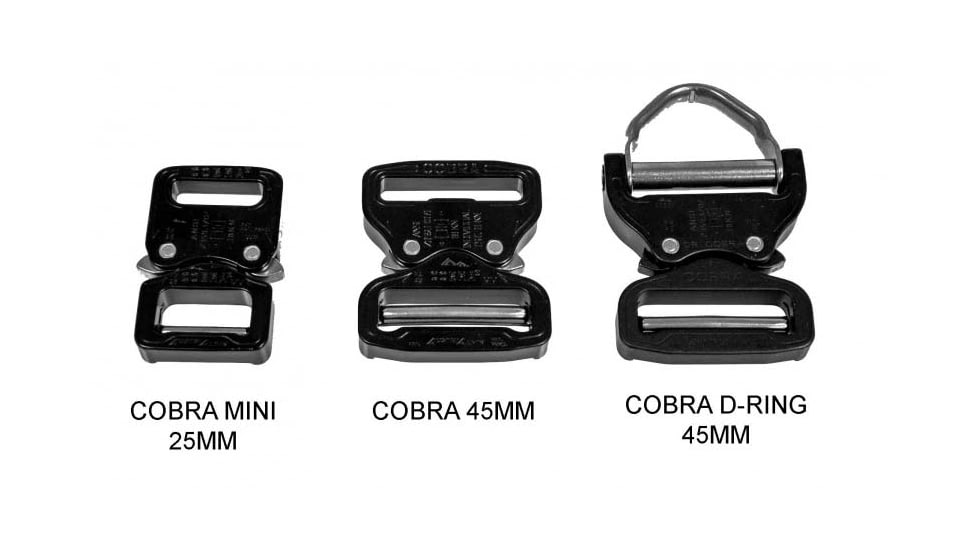 Raptor Tactical ODIN Mark III Duty Belt, 3GUN Stiffness, Cobra 25 Buckle, Black, Extra Large, ODIN-MARK3-BL-XL-25-3G