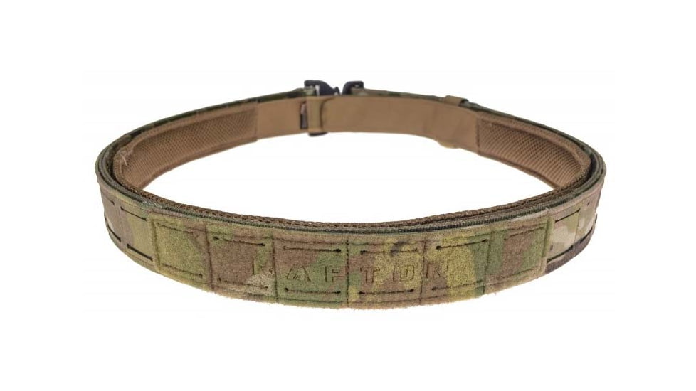 Raptor Tactical ODIN Mark III Duty Belt, 3GUN Stiffness, Cobra 45 D-Ring Buckle, Multicam, Large, ODIN-MARK3-MC-LG-45D-3G
