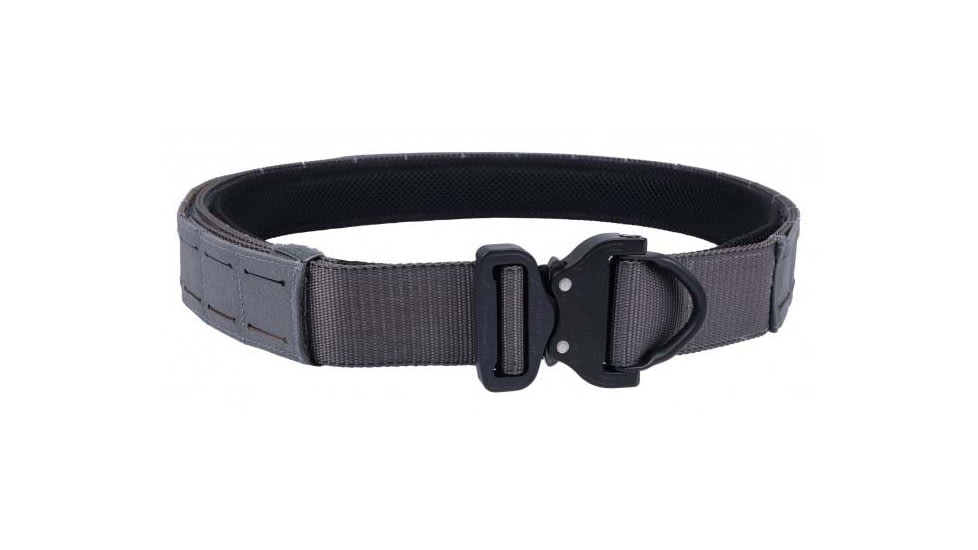 Raptor Tactical ODIN Mark III Duty Belt, 3GUN Stiffness, Cobra 45 D-Ring Buckle, Tactical Grey, Large, ODIN-MARK3-TG-LG-45D-3G
