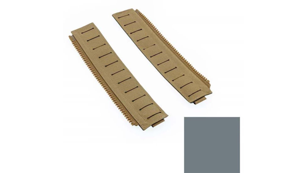 Raptor Tactical Plate Carrier Zipper Adapter, Tactical Grey, One Size, RT-ZIP-TG