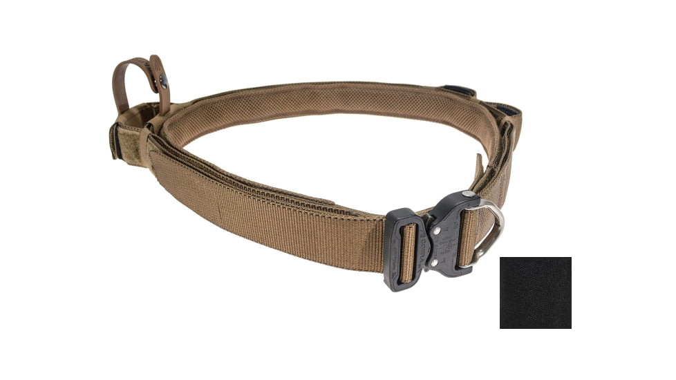 Raptor Tactical Retainer Duty Belt, No Rigger Belt, Large, Black, RT-TRB-BK-L