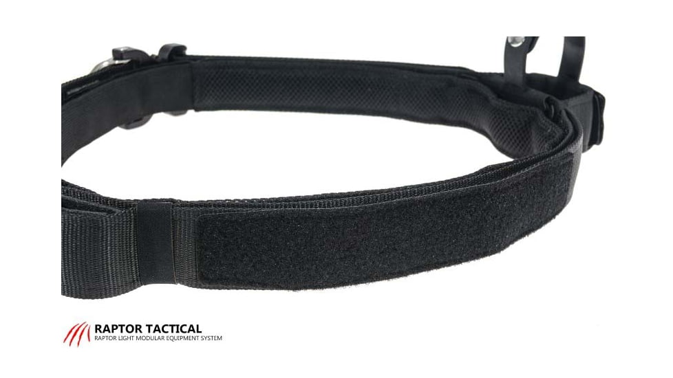 Raptor Tactical Retainer Duty Belt, Cobra 45 D-Ring Buckle, Small, Black, RB-BL-SM-45D