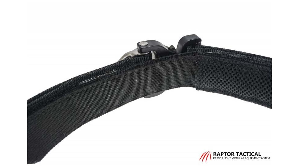 Raptor Tactical Retainer Duty Belt, Cobra 45 D-Ring Buckle, Small, Black, RB-BL-SM-45D