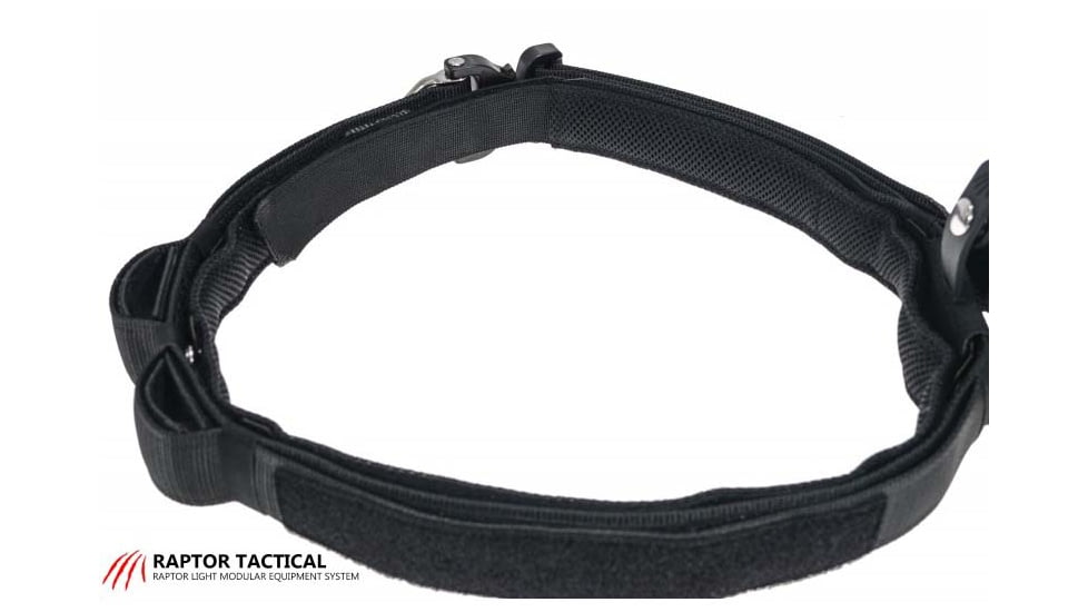 Raptor Tactical Retainer Duty Belt, Cobra 45 D-Ring Buckle, Small, Black, RB-BL-SM-45D
