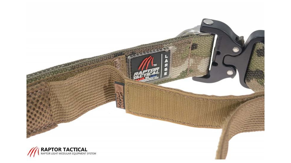 Raptor Tactical Retainer Duty Belt, Cobra 45 D-Ring Buckle, Small, Multicam, RB-MC-SM-45D