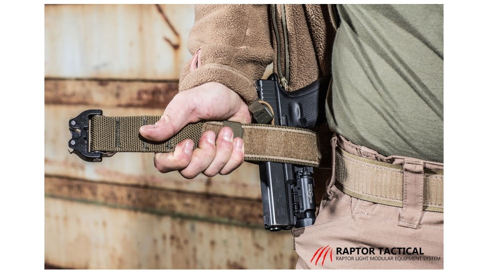 Raptor Tactical Retainer Duty Belt, No Rigger Belt, Extra Large, Coyote Brown, RT-TRB-CB-XL