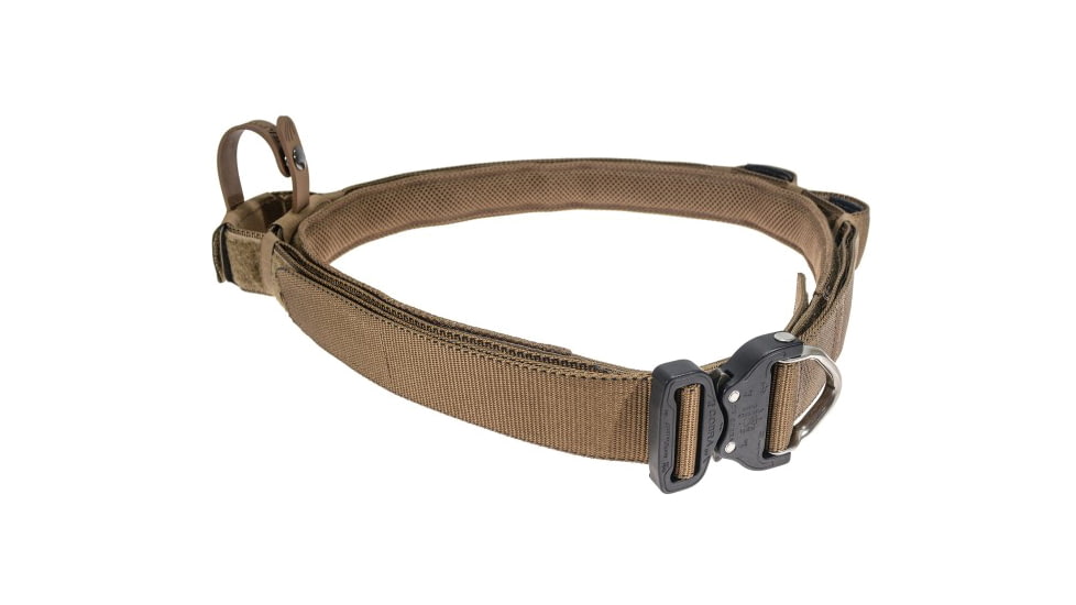 Raptor Tactical Retainer Duty Belt, Cobra 45 D-Ring Buckle, Large, Coyote Brown, RB-CB-LG-45D