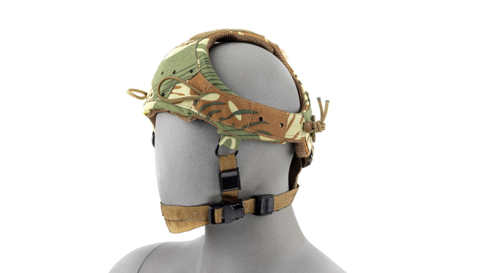 Raptor Tactical Sentinel Skullcrusher GEN 2.0 Tactical Headgear with Bungee Cord, Rhodesian, One size, RT-SENTINEL-RD-BC