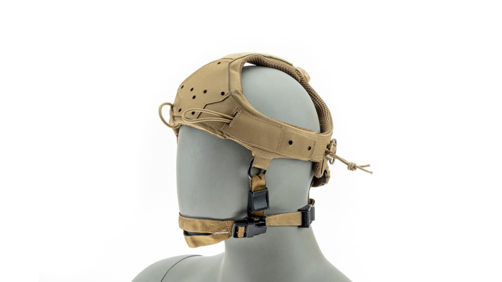 Raptor Tactical Sentinel Skullcrusher GEN 2.0 Tactical Headgear with Bungee Cord, Coyote Brown, One size, RT-SENTINEL-CB-BC