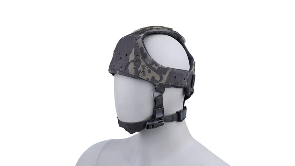 Raptor Tactical Sentinel Skullcrusher GEN 2.0 Tactical Headgear with Bungee Cord, Multicam Black, One size, RT-SENTINEL-MCB-BC