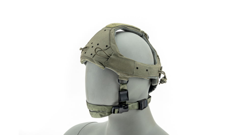Raptor Tactical Sentinel Skullcrusher GEN 2.0 Tactical Headgear with Bungee Cord, Ranger Green, One size, RT-SENTINEL-RG-BC