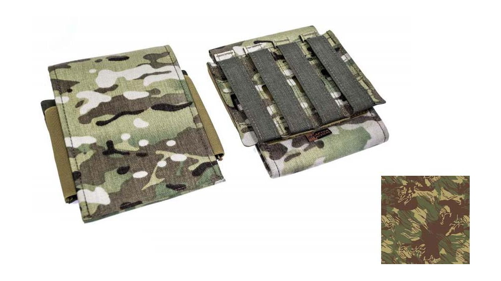 Raptor Tactical Side Plate Pockets, MOLLE/Velcro, 5.5L x 6.5W, Rhodesian, RT-SPP-RD-5.5x6