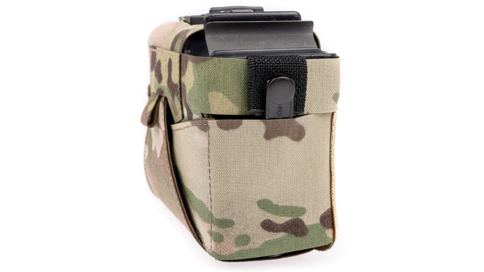 Raptor Tactical Skin Ammo M249 SAW NUTSACK Pouch, Soft, Black, 100, SKN249-BL-100