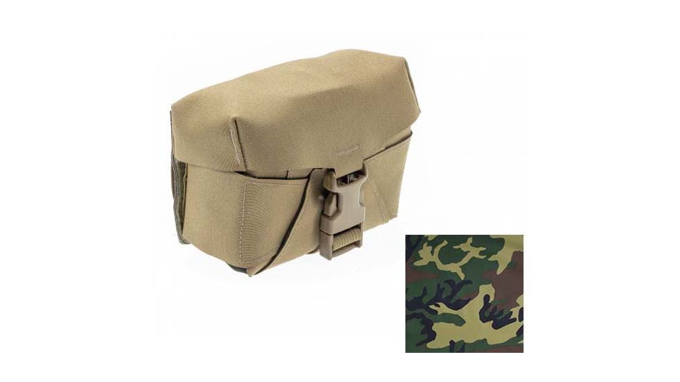Raptor Tactical Skin Ammo M249 SAW NUTSACK Pouches, Soft, Woodland, 200, SKN249-M81-200