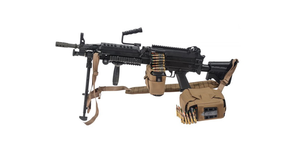 Raptor Tactical Skin Ammo M249 SAW NUTSACK Pouch, Soft, Coyote Brown, 100, SKN249-CB-100