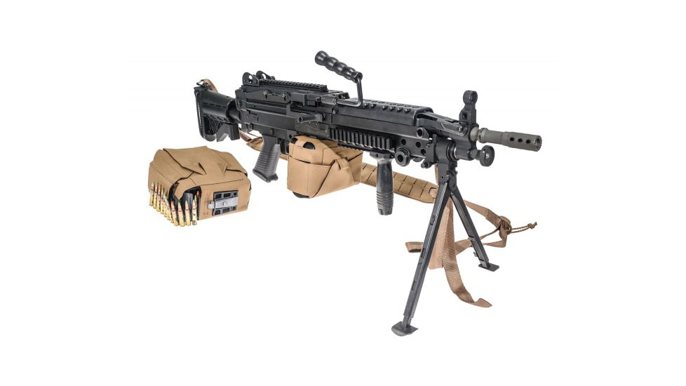 Raptor Tactical Skin Ammo M249 SAW NUTSACK Pouch, Soft, Coyote Brown, 100, SKN249-CB-100