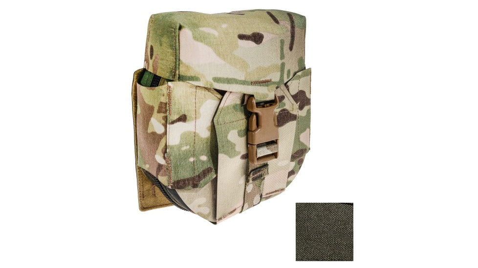 Raptor Tactical Skin Ammo M249 SAW NUTSACK Pouch, Soft, Ranger Green, 200, SKN249-RG-200