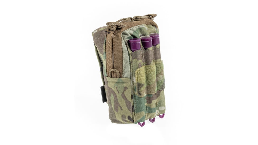 Raptor Tactical Small Utility Pouch w/ChemLight Holders, Black, UPS-BL