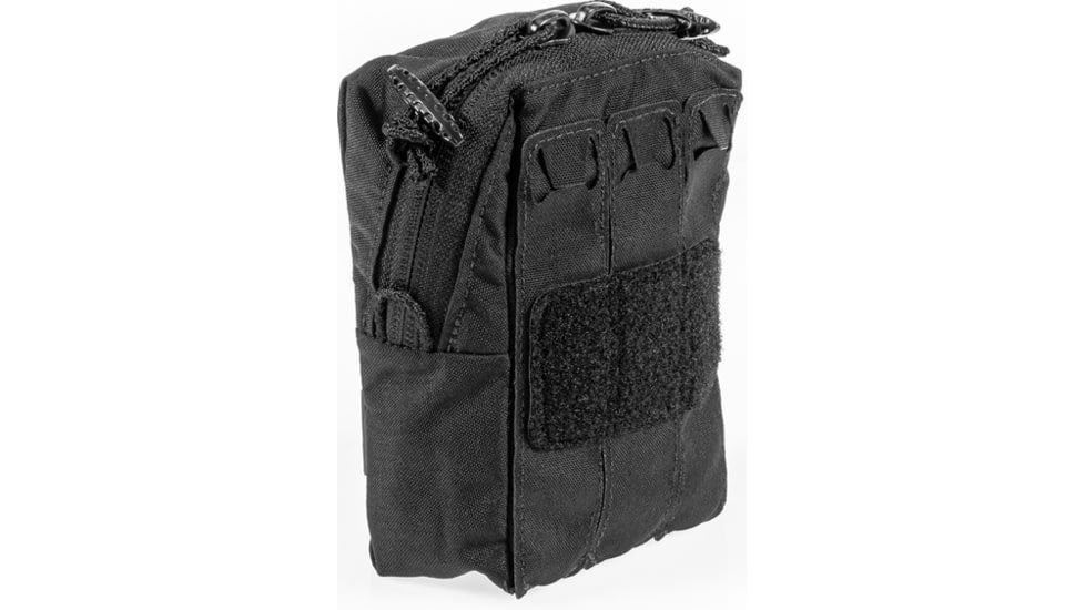 Raptor Tactical Small Utility Pouch w/ChemLight Holders, Black, UPS-BL