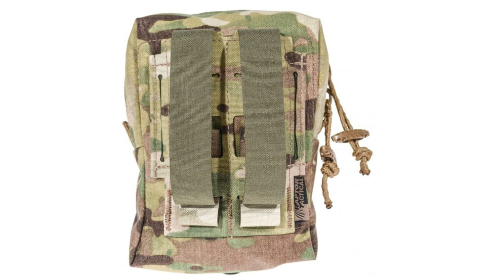 Raptor Tactical Small Utility Pouch w/ChemLight Holders, Multicam, UPS-MC